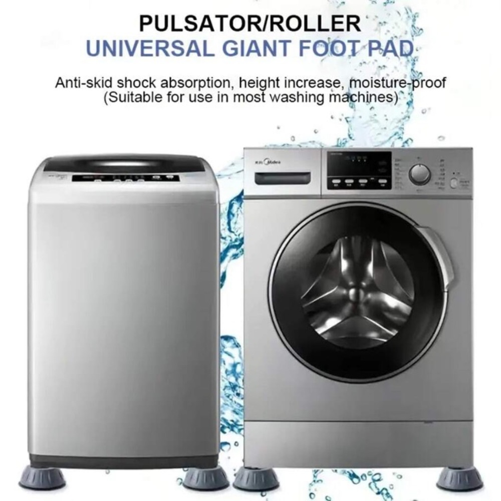 Anti vibration washer dryer stabilization